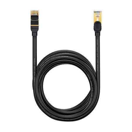 Cablu de rețea Ethernet RJ45, 10 Gbps, 8 m, negru, Baseus