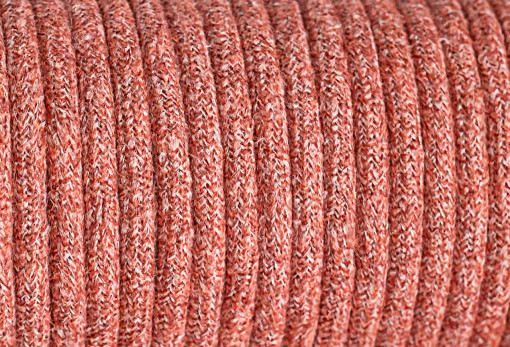 Cablu textil mohair, roz-zmeura, 2x0.75