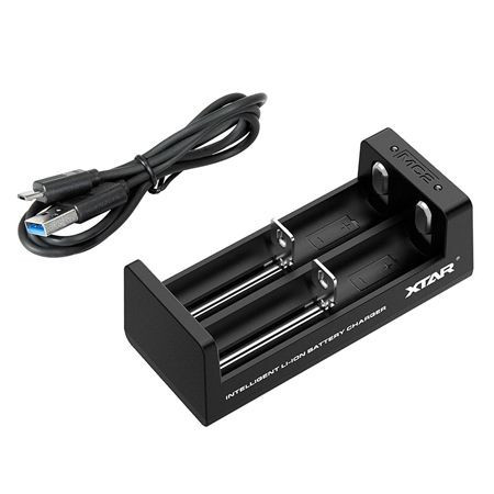 Incarcator portabil baterii 2x18650 XStar MC1, alimentare USB
