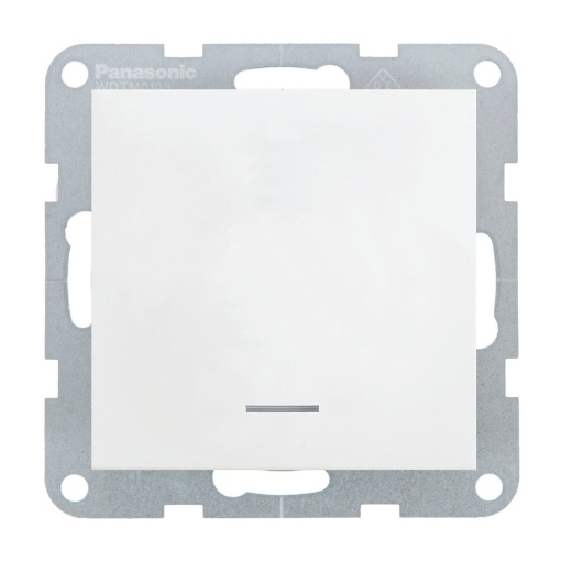 Intrerupator cu led 10A, IP20, Alb, Panasonic Karre Plus 55
