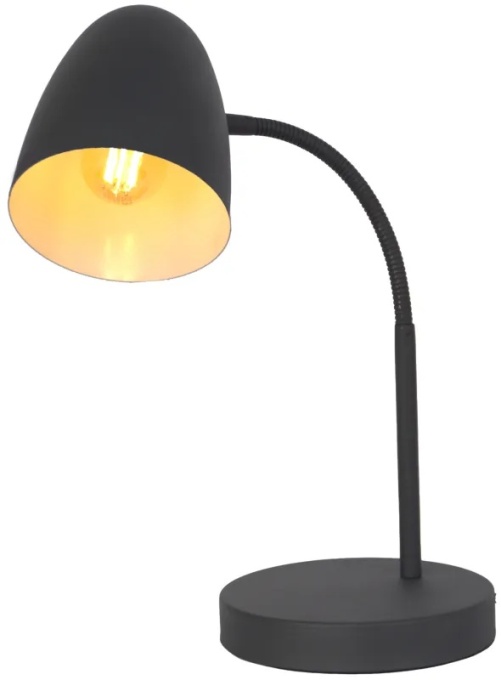 Lampa de birou Globo Lighting, E14, max. 25W, IP20, metal, neagra