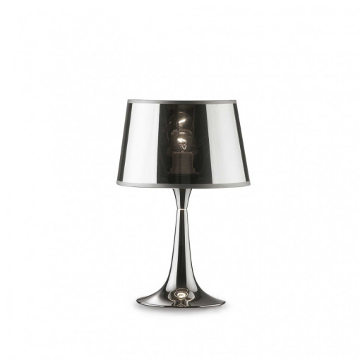 Lampa de birou LONDON TL1 SMALL, metal, crom, 1 bec, dulie E27, 032368, Ideal Lux
