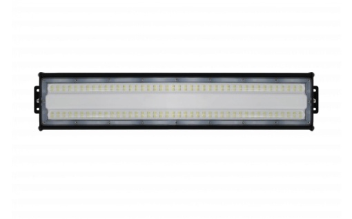 Lampa industriala liniara LED Optonica, 100W, 6000K, IP65, IK08, aluminiu, neagra