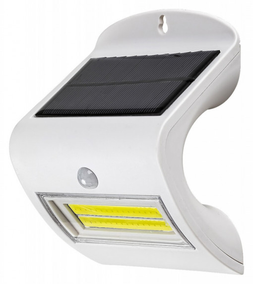 Lampa solara Opava, alb, cu senzor de miscare, 115 lm, lumina neutra (4000K), 7970, Rabalux
