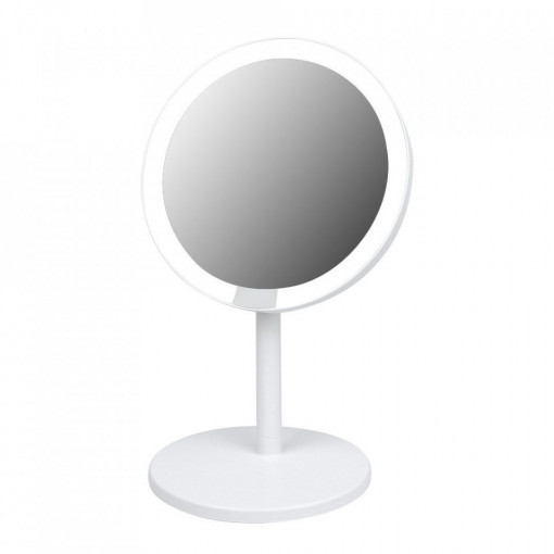 Oglinda LED pentru machiaj 5W, reglabila, cu oglinda cu lupa, dimabila, cu acumulator,lumina rece (6400 K), V-TAC