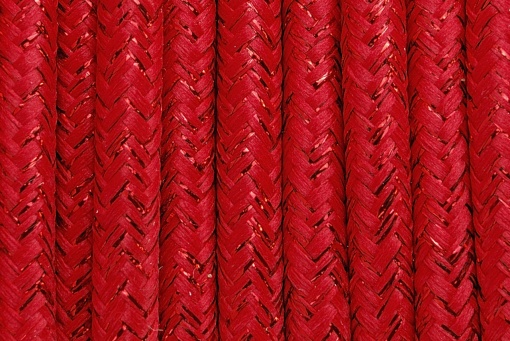 Pachet 2m Cablu Textil rosu metalic 2x0,75