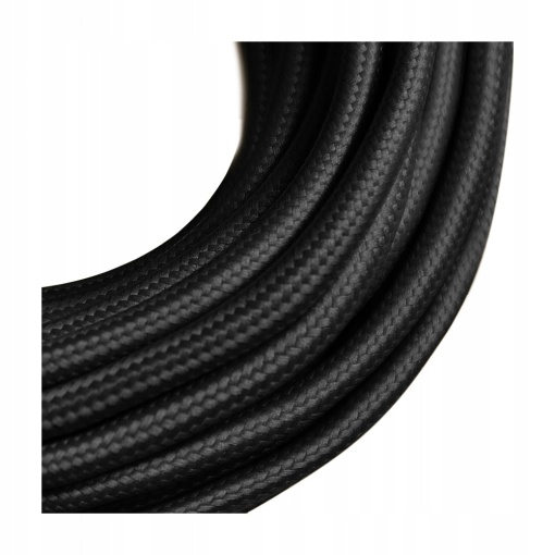 Pachet 4m Cablu Textil Negru 2x0,75