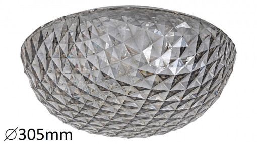 Plafoniera Jillian LED, metal, gri, 1800 lm, lumina calda (3000K), 6966, Rabalux