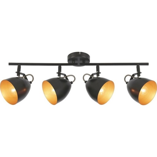 Plafoniera Lasabez 4xE14, neagra, Globo Lighting