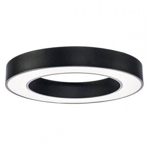 Plafoniera LED 2917-OP, rotunda, neagra, 64W, 4800lm, lumina neutra, IP20, neagra, Optonica