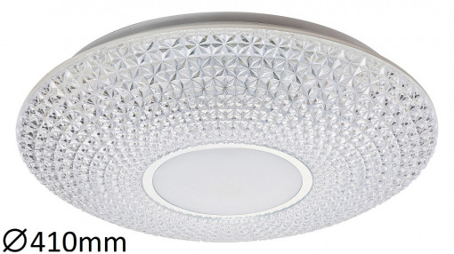 Plafoniera LED Aspen 1518-RAB, 48W, 3476lm, lumina calda+neutra+rece, IP20, aluminiu sfleuit, Rabalux