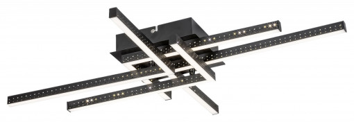 Plafoniera LED Casimir 5268, 35W, 1970lm, lumina neutra, IP20, neagra, Rabalux