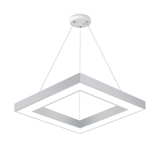 Plafoniera LED patrata suspendata Blade, 45W, 4050 lm, temperatura de culoare ajustabila(3000-6000 K), alba, Braytron Plus