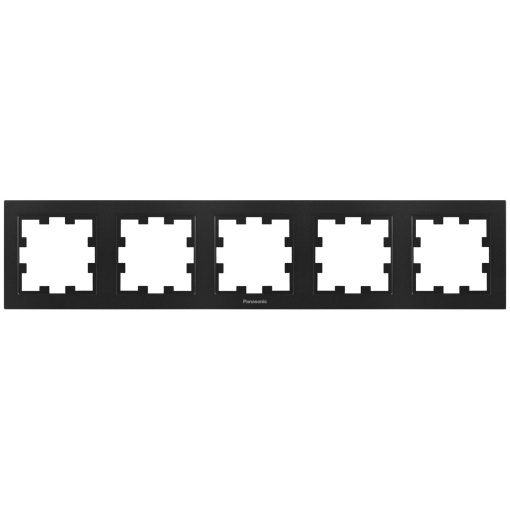 Rama 5 module orizontala, IP20, Negru, Panasonic Karre Plus 55 [1]- savelectro.ro