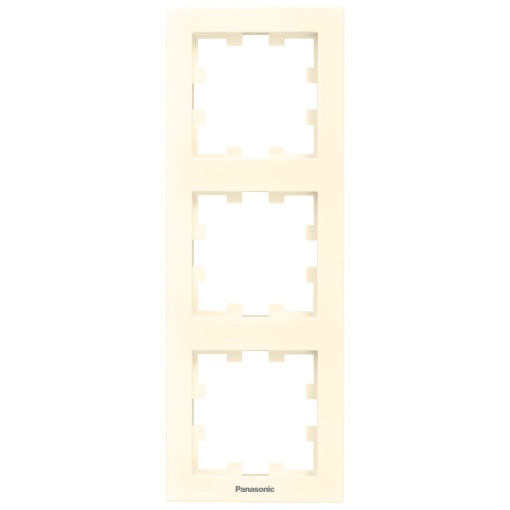 Rama tripla verticala, IP20, Bej, Panasonic Karre Plus 55