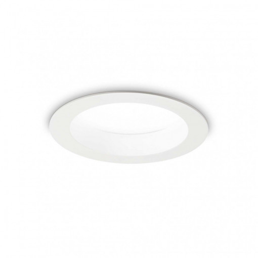 Spot LED Basic Fi Wide 193526, 15W, 1550lm, lumina calda, IP20, alb, Ideal Lux