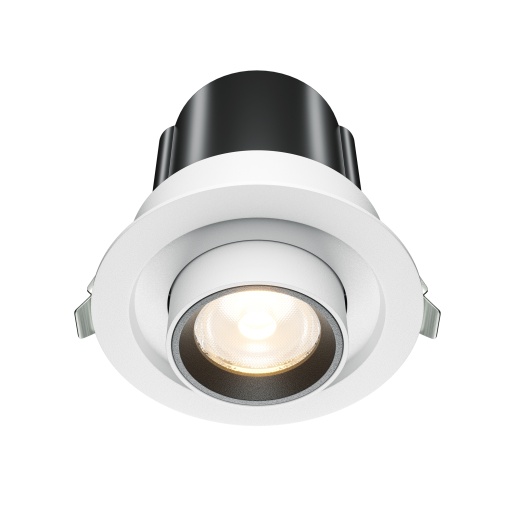 Spot LED Hidden DL095-01-10W3K-W, incastrat, 10W, 780lm, lumina calda, IP20, alb, Maytoni