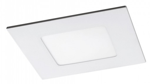 Spot LED Lois 5576-RAB, patrat, 3W, 170lm, lumina neutra, IP20, alb mat+crom, Rabalux