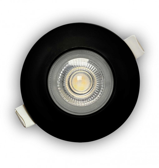 Spot LED pentru baie 4.9W Down lumina neutra(4000 K), negru, 480 lm, IP44, Klausen