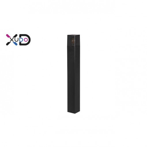 Stalp pentru exterior Xudo, 80 cm, 1xE27, negru+fumuriu