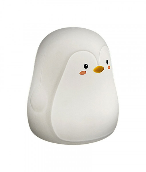 Veioza LED Baloo pinguin 5410, 0.4W, 29lm, lumina calda, alba, IP20, Rabalux