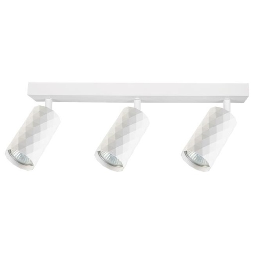 Aplica de perete Glamour, 3xGU10, alba, design triunghiular, Masterled