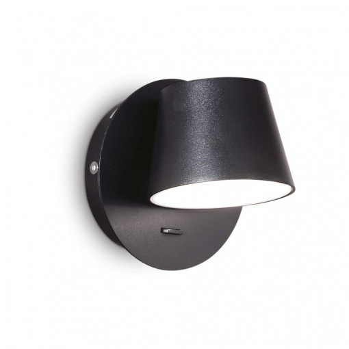 Aplica LED GIM AP, negru, 6W, 530 lm, lumina calda (3000K), 167121, Ideal Lux
