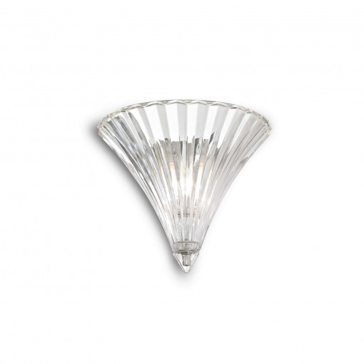 Aplica SANTA, metal, sticla, transparent, 1 bec, dulie E14, 013060, Ideal Lux