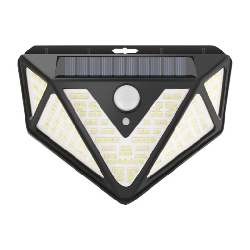Aplica solara Superfire FF6-B, 200 lm, senzor miscare 120°, autonomie 12h, panou solar