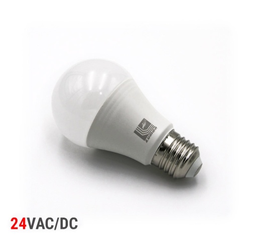 Bec LED 24V Lumen, 6W(45W), E27, 600 lm, lumina neutra (4000K), clasa energetica F