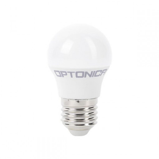 Bec LED 4W(32W) Optonica, G45, E27, 320 lm, lumina rece (6000K), clasa energetica G