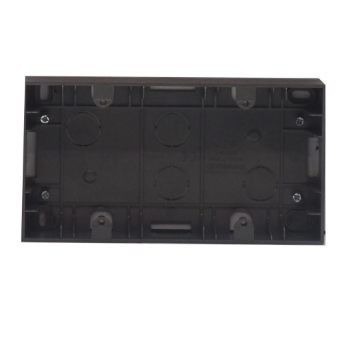 Doza dubla montaj aplicat, IP20, Negru, Panasonic Karre Plus 55