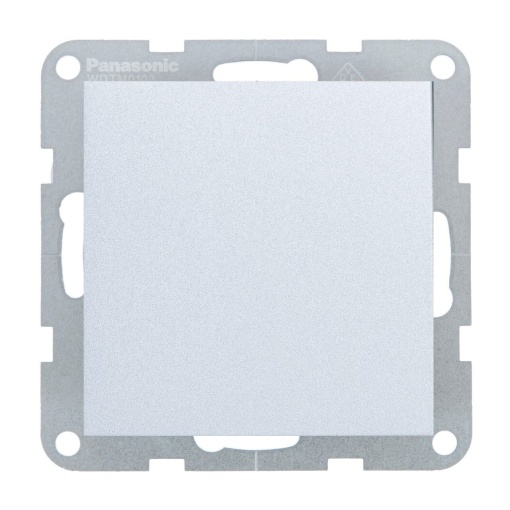 Intrerupator simplu 10A, IP20, Argintiu, Panasonic Karre Plus 55