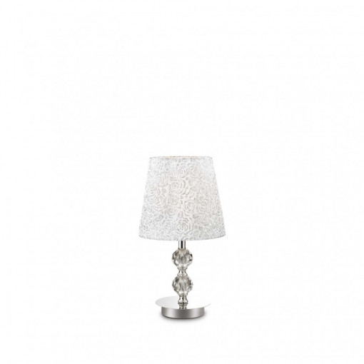 Lampa de birou LE ROY TL1 SMALL, metal, cristale, 1 bec, dulie E27, 073439, Ideal Lux