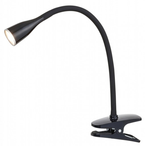 Lampa de birou LED Jeff 4197, cu intrerupator, 4.5W, 330lm, lumina calda , neagra, IP20, Rabalux