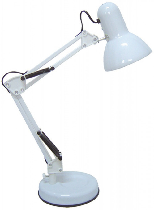 Lampa de birou Samson 4211, cu intrerupator, orientabila, 1xE27, alba, IP20, Rabalux