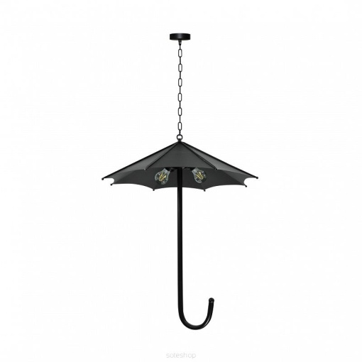 Lustra Parasol, 3xE27, negru, IP20, Polux