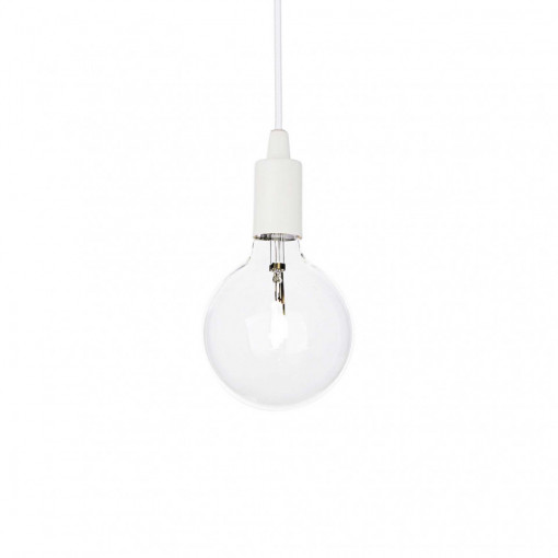 Pendul EDISON SP1, metal, alb, 1 bec, dulie E27, 113302, Ideal Lux [1]- savelectro.ro