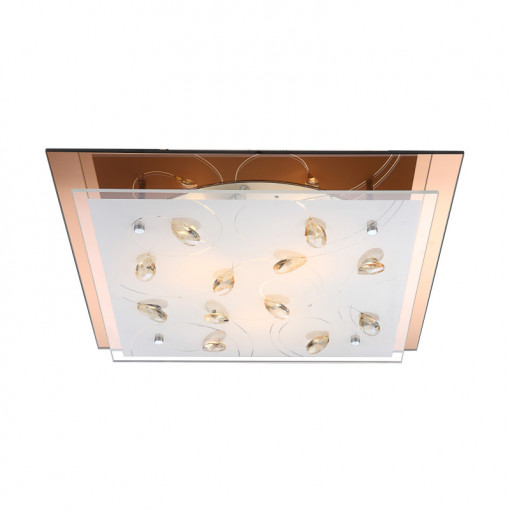 Plafoniera Ayana 40412-3, 3xE27, maro+transparenta, IP20, Globo Lighting