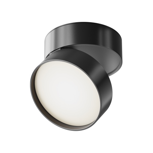 Plafoniera LED Onda C024CL-L18B4K, 18W, 1100lm, lumina neutra, IP20, neagra, Maytoni