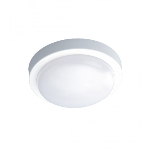 Plafoniera LED pentru exterior Toffi, 12 W, 1000 lm, lumina neutra (4000K), alba, Klausen