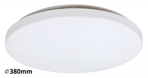 Plafoniera Rob LED, rotund, metal, alb, 2600 lm, lumina calda (3000K), 3339, Rabalux