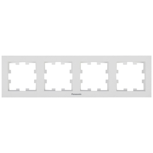 Rama 4 module orizontala, IP20, Seashell, Panasonic Karre Plus 55 Soft Touch