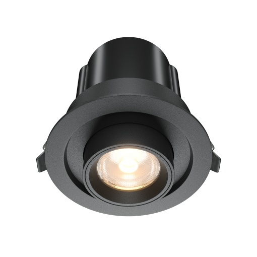 Spot LED 10W Incastrat, Maytoni, 780lm, Lumina Calda (3000K), Negru
