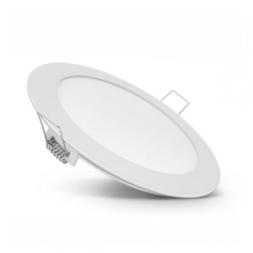 Spot LED OP2433, rotund, incastrat, 3W, 130lm, lumina calda, IP20, alb, Optonica