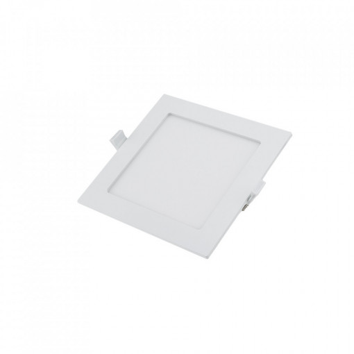 Spot LED OP2595, patrat, incastrat, 12W, 950lm, lumina calda+neutra+rece, IP20, alb, Optonica