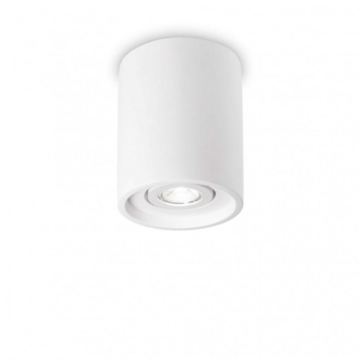 Spot OAK PL1 rotund, metal, alb, 1 bec, dulie GU10, 150420, Ideal Lux