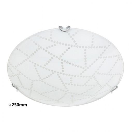 Aplica LED Emory 3224-RAB, rotunda, 12W, 960lm, lumina calda, IP20, alba, Rabalux