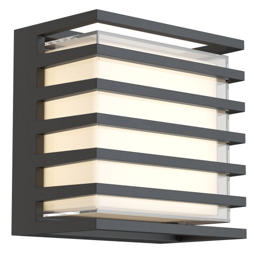 Aplica pentru exterior LED Downing street O020WL-L10B4K, 10W, 380lm, lumina calda, IP65, neagra, Maytoni