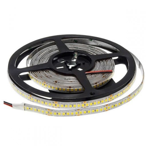 Banda led SMD 2835 Optonica, lumina calda(2700K), 20W/m, 2100lm/m, 196 leduri/m, 24V, IP65